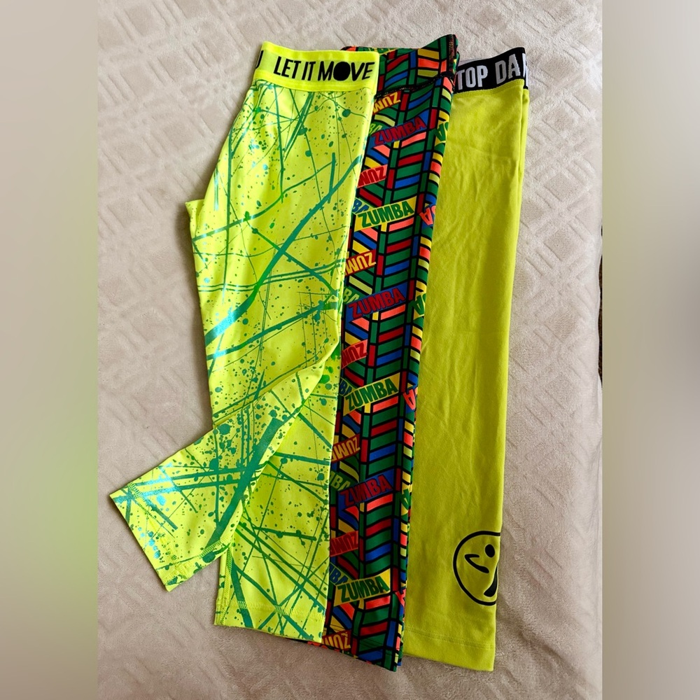 Bundle of 3 Vibrant Zumba Leggings